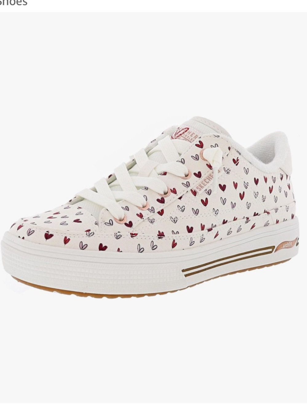 Skechers Womens Arch Fit Arcade - Love On Top Sneakers size 7.5 Wide
